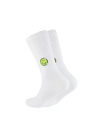 OOLEY | Socken ICON LEMON SMILE weiss | 